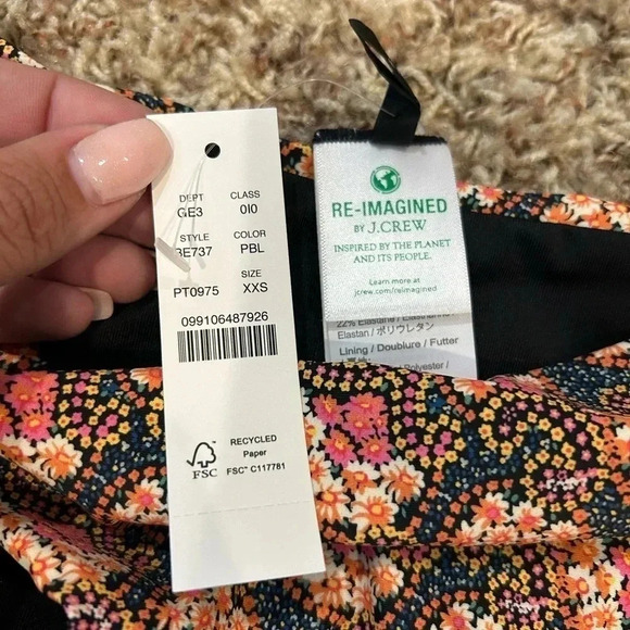 J.crew Women’s XXS Colorful Floral Bikini Bottoms NWT - Picture 3 of 4